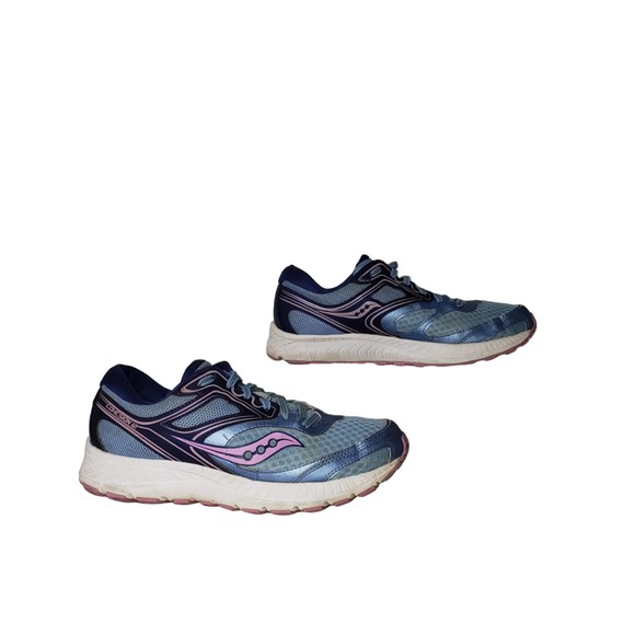 SAUCONY VERSAFOAM Cohesion 12 Blue Pink Running Shoe Size 9 - Picture 2 of 9